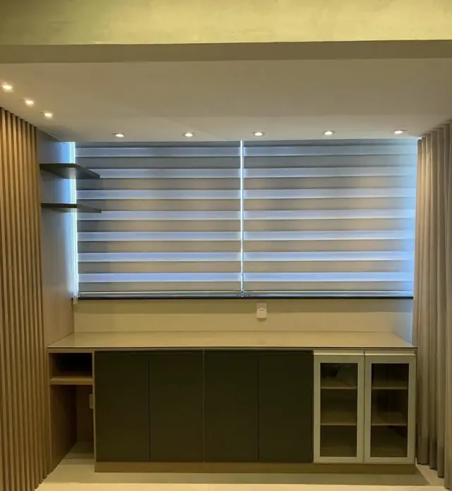 Persiana Double Vision sob medida instalada pela Essency Ambientes em Goiânia, foto 3